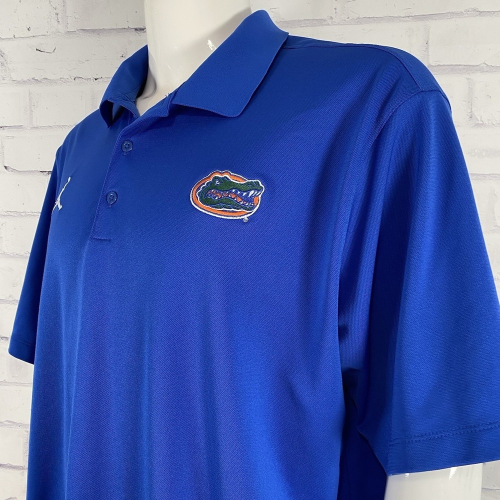 Air Jordan Shirt Men's 2XL Polo Florida Gators NCAA Basketball Football Dri-Fit